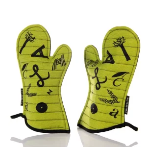Set of oven mitts (2pcs) - multiple colors